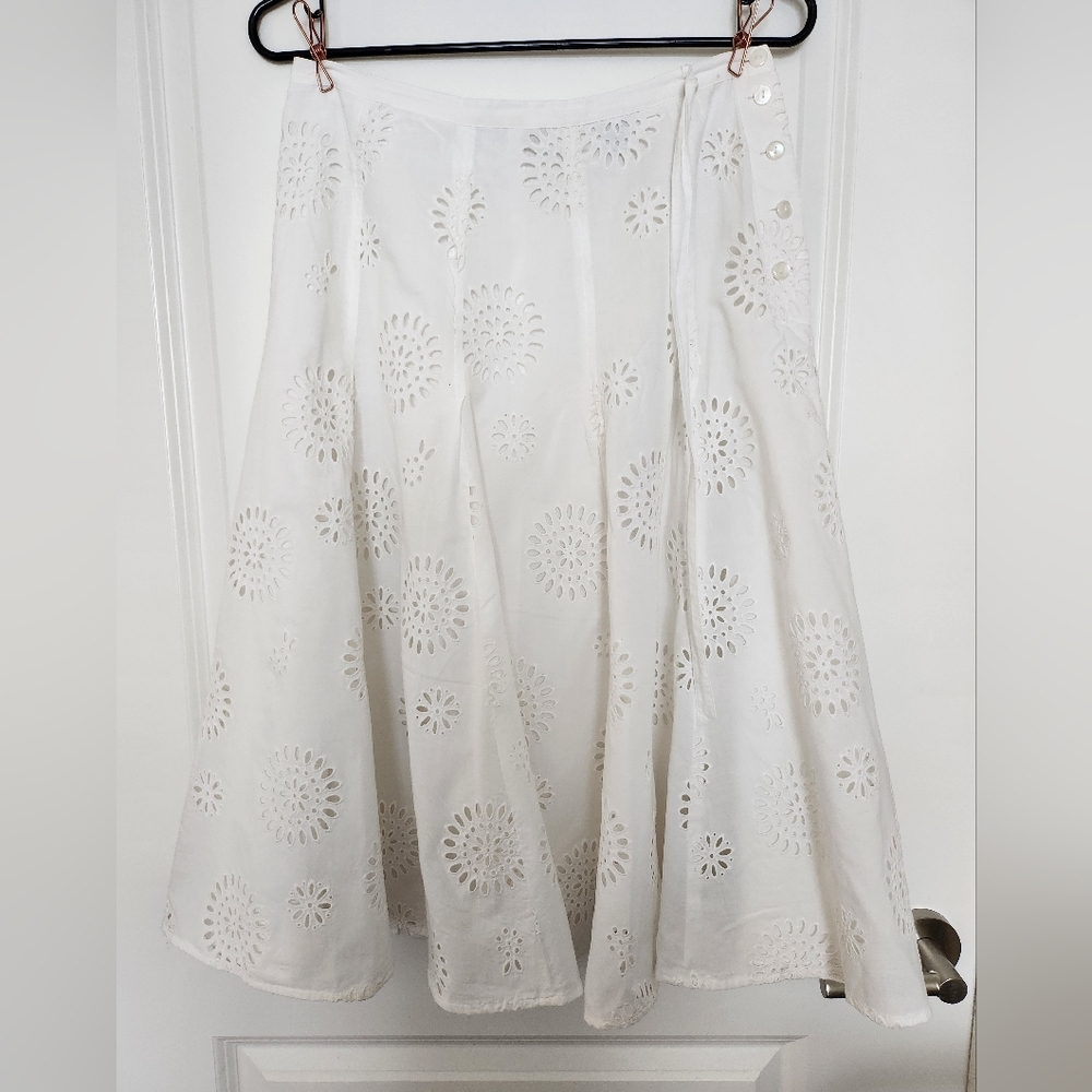 Talbots 100% cotton midi skirt